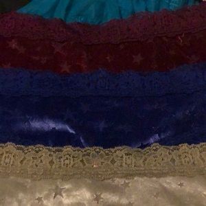 Velvet mesh cheekys with stars